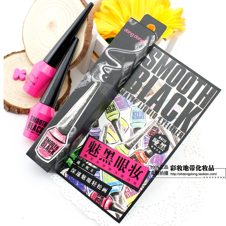 Dongdong / Bút kẻ mắt màu đen mờ quyến rũ / đầu cứng / vận chuyển - Bút kẻ mắt kẻ đuôi mắt