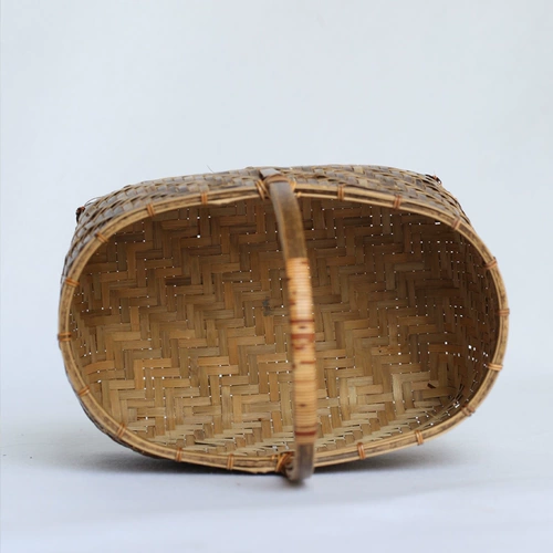 Мушан бамбук корзина бамбука продукт бамбук маленький баскетбольный баскетбольный бассейн творческая корзина для печени бамбука цветочная корзина