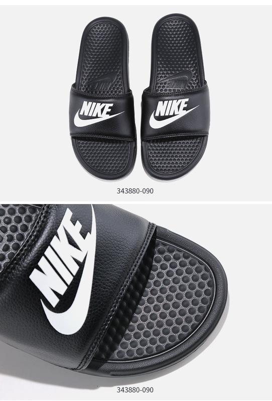 Nike Benassi JDI Men Summer Mới Thư đầy màu sắc Thể thao Dép đi trong nhà CJ4608-071 - Dép thể thao dép dior