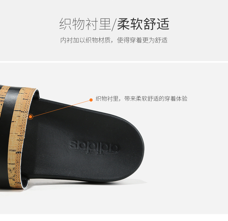 Giày thể thao nam Adidas 2018 hè mới giày thể thao chống trượt giày đi biển đi dép lê CG3413 dép bít mũi