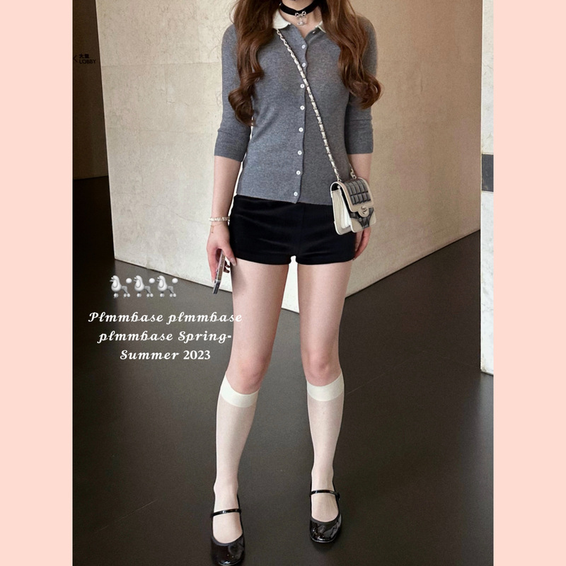 Plmmbase 2023/04/13 20:00 Can Be Paired with Anything, a Must-Have for Summer, High-Quality Velvet Shorts