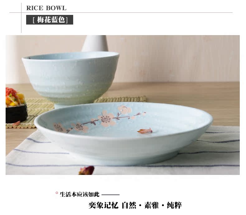 Ya cheng DE element rhyme surplus sweet 7.75 inch disk 8.75 inch disk snow under the glaze color tableware dish dish 2 only