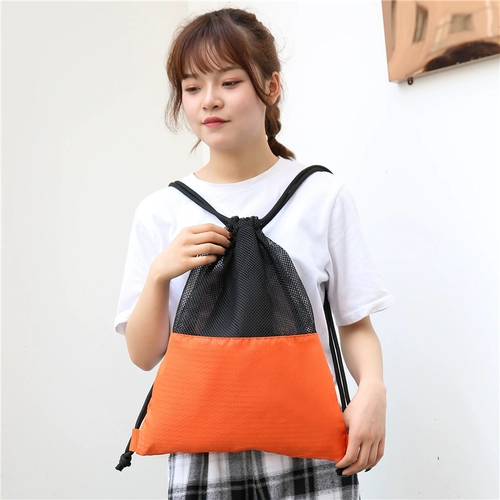 Рюкзак, мешочек, вместительная и большая баскетбольная сумка-органайзер, футбольная спортивная сумка, простая сумка через плечо, на шнурках, делается под заказ, с печатью вашего логотипа