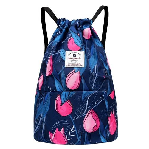 Брендовый мешочек, рюкзак, вместительная и большая сумка для путешествий для отдыха, спортивная сумка, на шнурках, подходит для студента