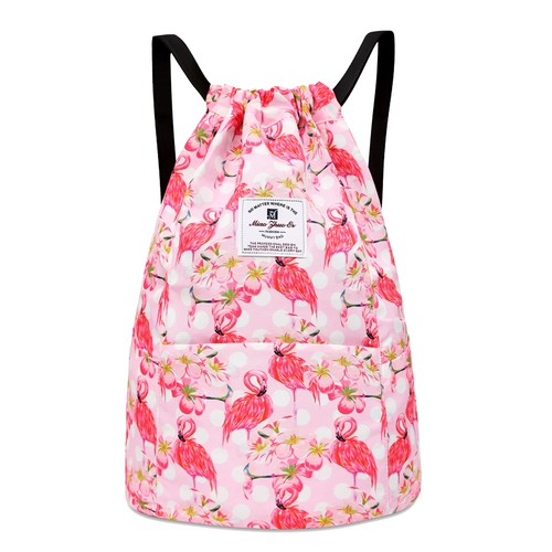 Брендовый мешочек, рюкзак, вместительная и большая сумка для путешествий для отдыха, спортивная сумка, на шнурках, подходит для студента