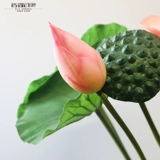 Реалистичный реквизит для фотографии подходит для фотосессий, бассейн, декор, цветок лотоса, букет