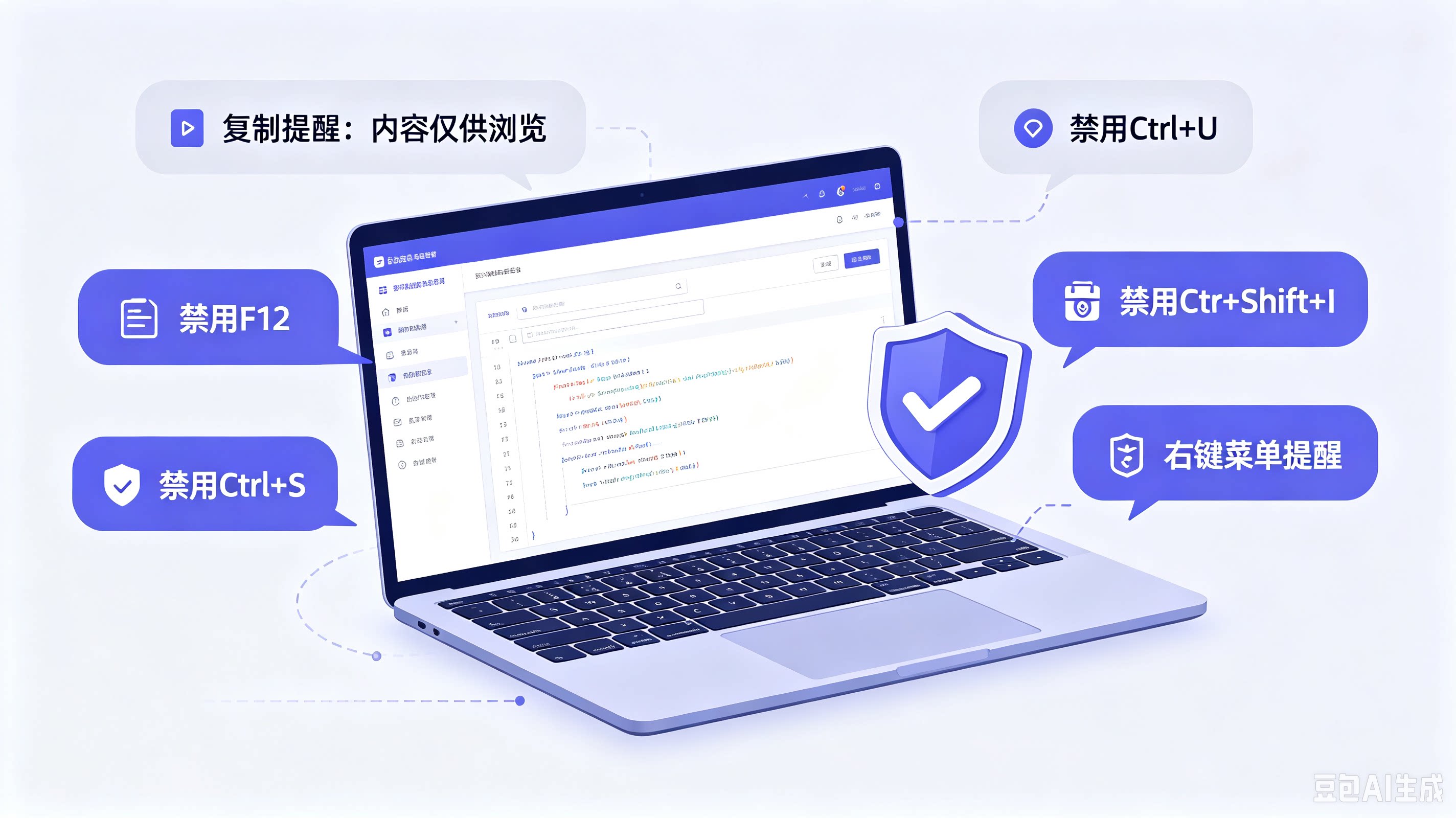 WordPress添加复制提醒、禁用F12、禁用Ctrl+S、禁用Ctrl+U、禁用Ctrl+Shift+I、右键菜单提醒-比子博客
