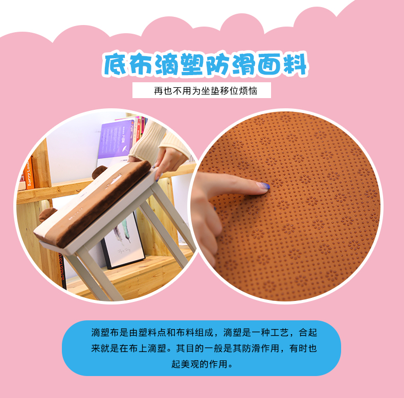 Cartoon sinh viên ghế lớp học đệm ghế đệm rắm đệm pad memory foam nữ ký túc xá chữ nhật đệm mùa đông - Ghế đệm / đệm Sofa thảm trải ghế trường kỷ