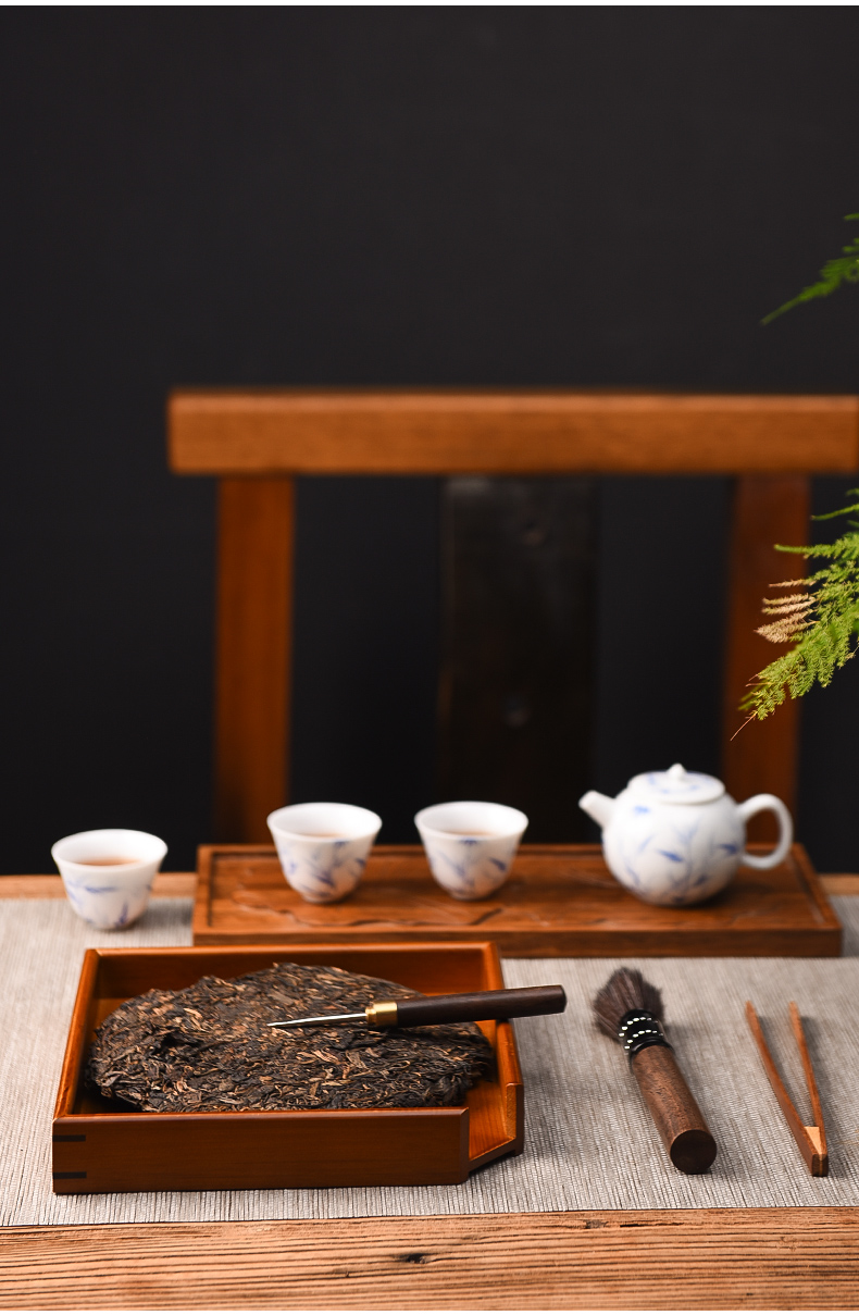 Ceramic story pu 'er tea tray openings remaining enjoy bamboo tea tray tray points tea, kungfu tea set tea accessories