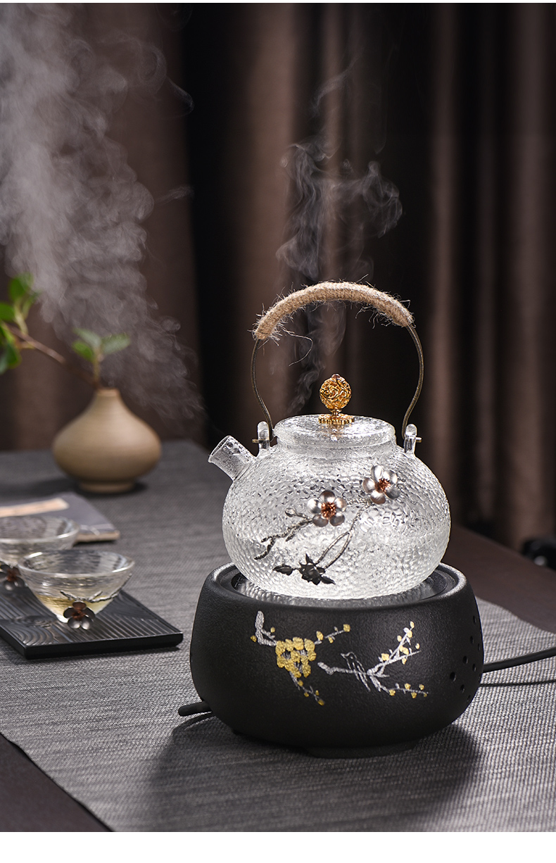 Electric TaoLu boiling tea ware glass teapot household automatic boiling tea stove Japanese kettle black tea tea set