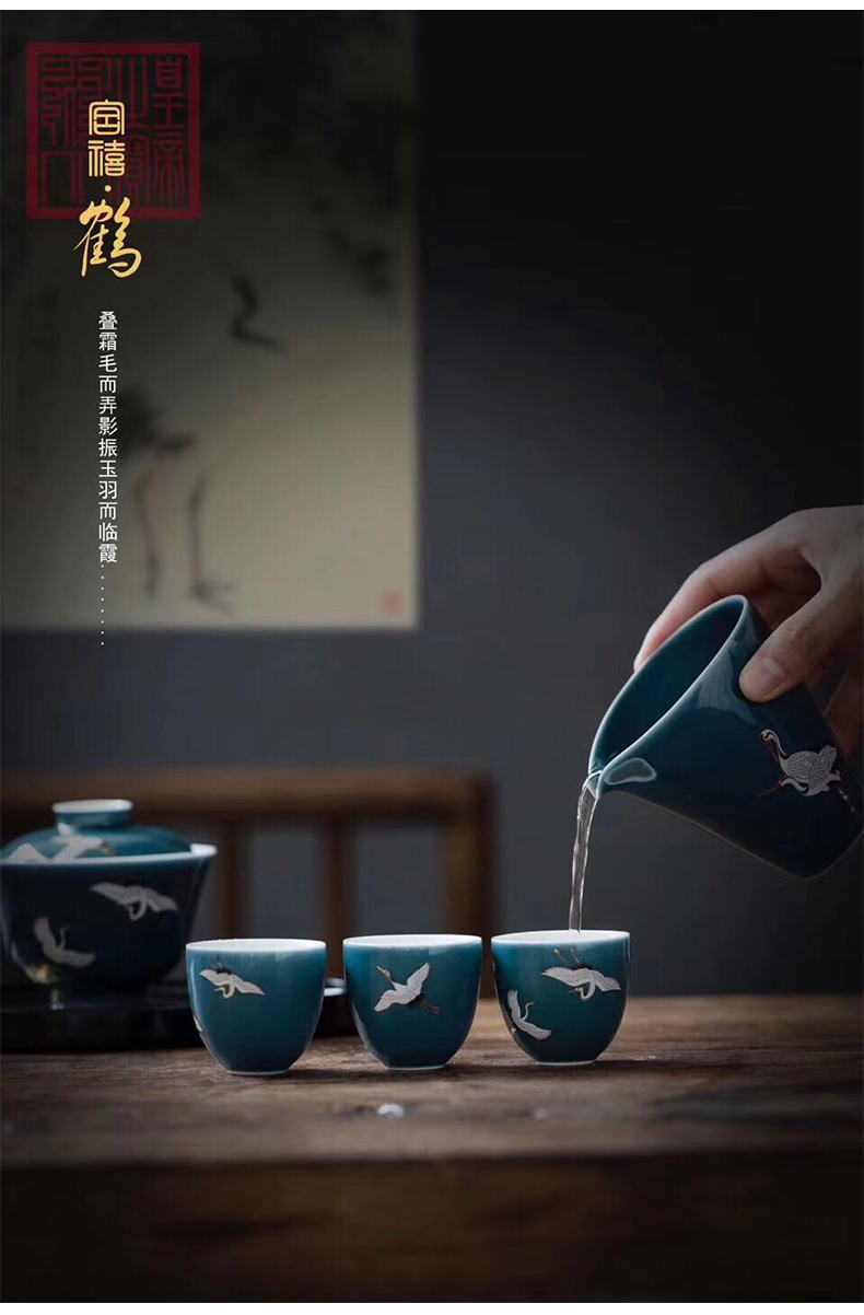 Story of pottery and porcelain tea sets of household teapot teacup kung fu tea sets tea set gift box office