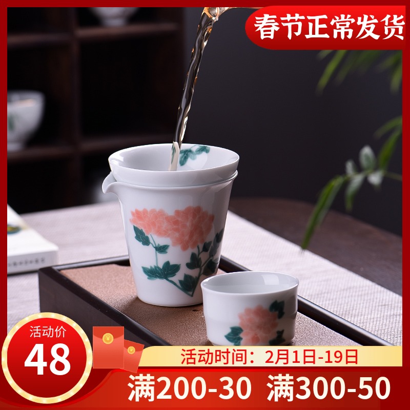 Ceramic fair story) make tea tea filter an artifact tea accessories integrated a cup of tea tea tea insulation hook