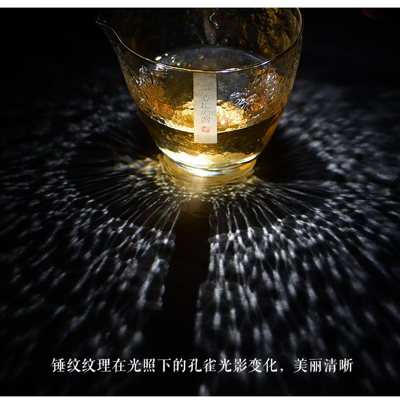 Ceramic fair story glass tea cup) suit thickening heat resisting Japanese points kung fu tea set hammer and CPU