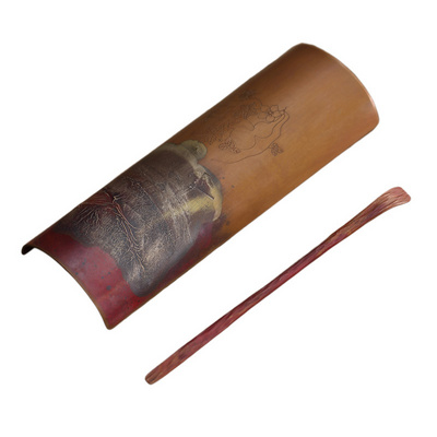 Ceramic story copper pure copper mine loader silver tea is tea spoon, manual ChaBo zen Japanese kung fu tea accessories