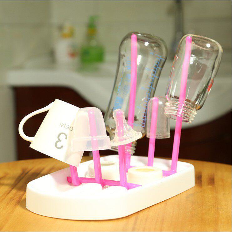 Portable collapsible milk bottle drain rack kitchen baby bottle drying rack kitchen storage shelf milk bottle rack