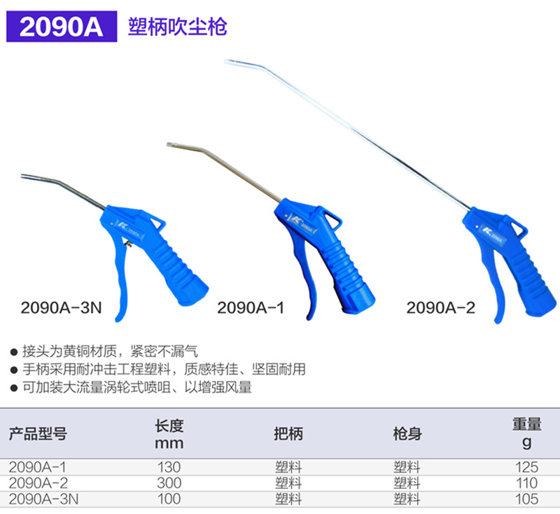German K Cards 2090A Blow Dust Gun Blow Gun Blowgun Blowgun Jet Gun Dust Removing Gun High-pressure Dust Blow Gun Pneumatic Tools