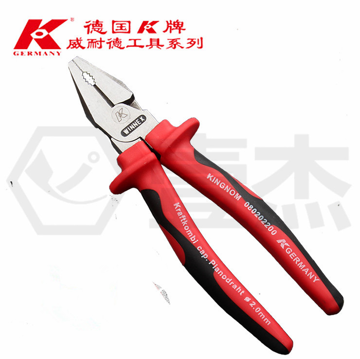 German K Card 080202-160 Electrician Old Tiger Pincers Industrial Grade 6 Inch Labor-saving Wire Pliers Import Tool