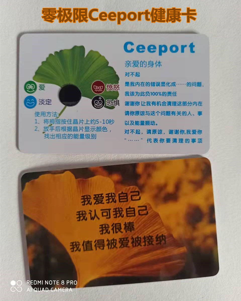Zero Limit Ceeport Health Card Clean Up to Zero 1 Series 2 Pieces Sorry Thank you I love you