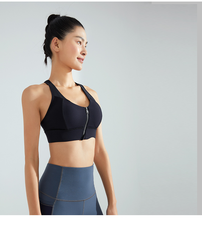 Khóa kéo phía trước tập hợp dây đeo vai thể thao đồ lót nữ vest loại cường độ cao chạy 1821 MAIA HOẠT ĐỘNG ao gym