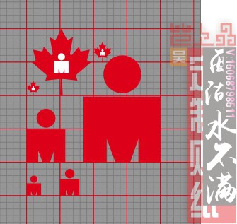 iron M CEE maple leaf sticker