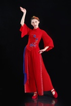 Yangko dance performance costumes festive Jiaozhou Yangko fan dance costumes 2024 new classical dance costumes for women elegant