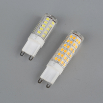 ledg9 ceramic lamp beads high bright 220v alternative halogen lamp beads pin socket 3W 5W three-color bulb white light
