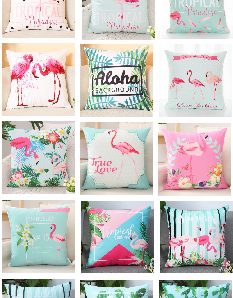 ins Bắc Âu ít cửa sổ flamingo khí gối đệm bìa đệm ghế sofa xe tươi Sills gối trang trí - Trở lại đệm / Bolsters bộ chăn gối văn phòng giá rẻ