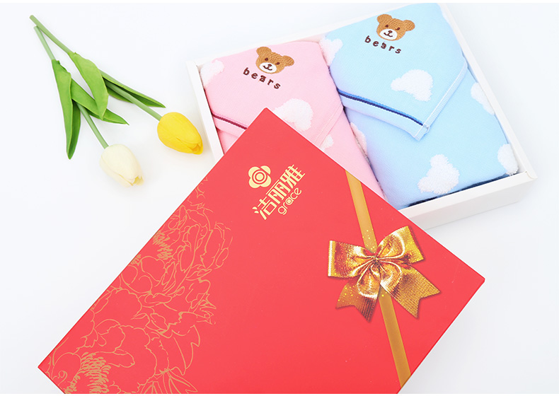 Jie Liya khăn quà tặng hộp bông gạc cặp vợ chồng mua quà sinh nhật thêu tùy chỉnh - Khăn tắm / áo choàng tắm khăn tắm muji