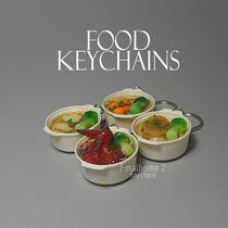 Genuine fresh shrimp noodle egg noodle casserole simulation food model food toy creative keychain pendant