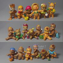 Bulk angel baby diving doll Beach baby baby cake ornaments hand-made model toy doll