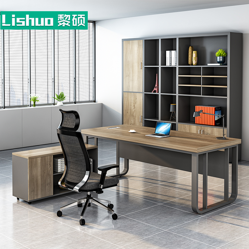 General Manager Supervisor Desk Executive Desk Boss Desk President Desk Simple Modern Office Furniture Office Desk and Chair Combination