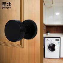 Round ball 304 stainless steel invisible door handle cover single-sided dark door background wall door bedroom door door handle