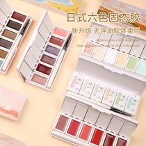 Explosion solid - state 6 - color nail glue in 2023 new Japanese canned suit solid cream - nail shop dedicated