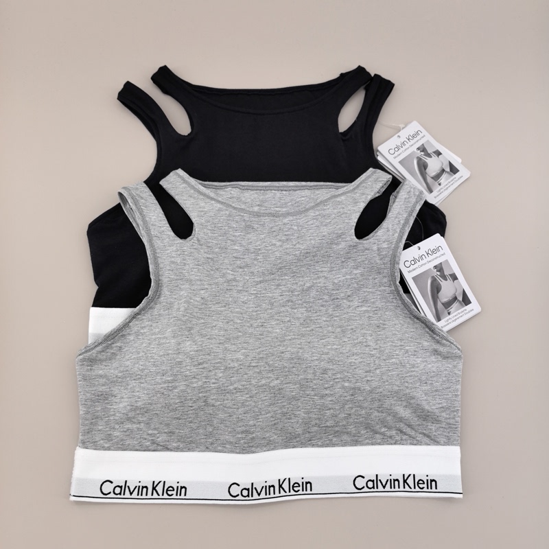 [Modern Gravity Belt] Ck Underwear Women's Wireless Thin Padded Inner Vest Integrated Bra Qf7200Ad