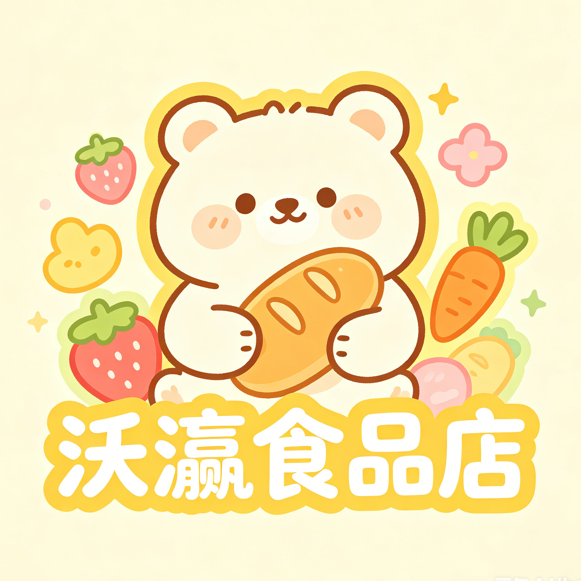 沃瀛食品店的LOGO