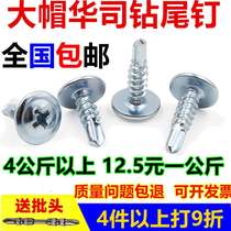 Nail with drill tail pad drill tail 1316 2 * head Hua Silk self-tapping self-drilling cross large M4 dovetail big round screw flat head