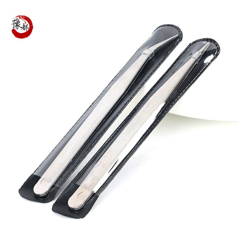 Yuduwen play precision pointed nose straight round head elbow tweezers Stainless steel electronic tweezers clip handmade accessories diy