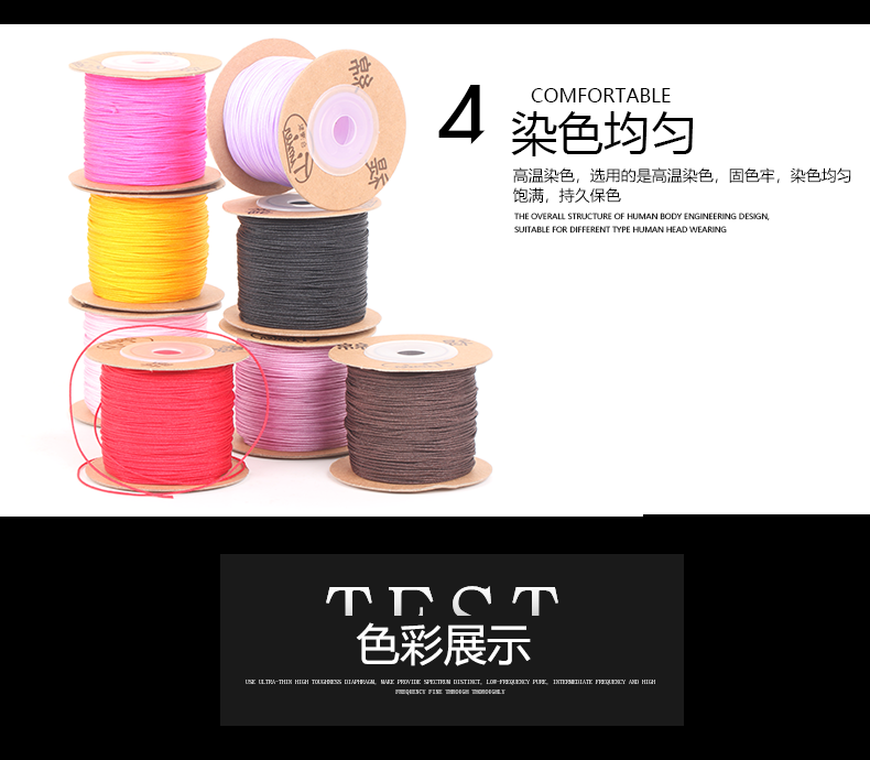 Yudu 褆 72 dòng ngọc thứ 72 bện dây đỏ vòng chân trang sức dây chuyền đính cườm dòng vòng tay dây chuyền dây chuyền mã hóa - Vòng chân lắc chân bạc