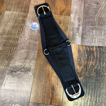 Western saddle front belly belt double pulley black narrow belly belt does not burn horse belly removable harness equestrian diving material