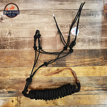 Western horse with horse cage head holding horse cage head pony pitchers training cage head training rope without metal buckle 4 nodes