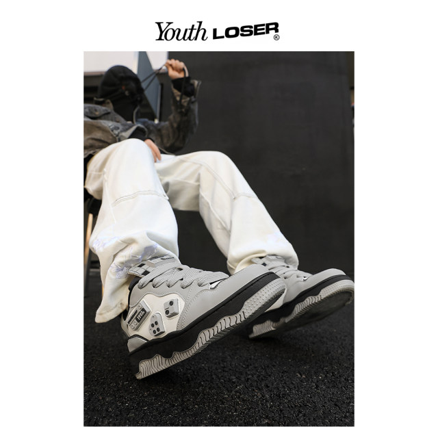 Youthloser Original Building Block Shoes Series 2024 New National Trend Bread Shoes ເພີ່ມຂຶ້ນເກີບ Skateboard ແບບດຽວກັນສໍາລັບຜູ້ຊາຍແລະແມ່ຍິງ