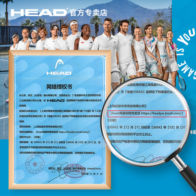 HEAD Hyde Tennis Tour Gold Pot Tennis Golden Ball ການແຂ່ງຂັນຢ່າງເປັນທາງການ ການຝຶກອົບຮົມບານ Tennis ມີຄວາມຍືດຫຍຸ່ນສູງແລະທົນທານ