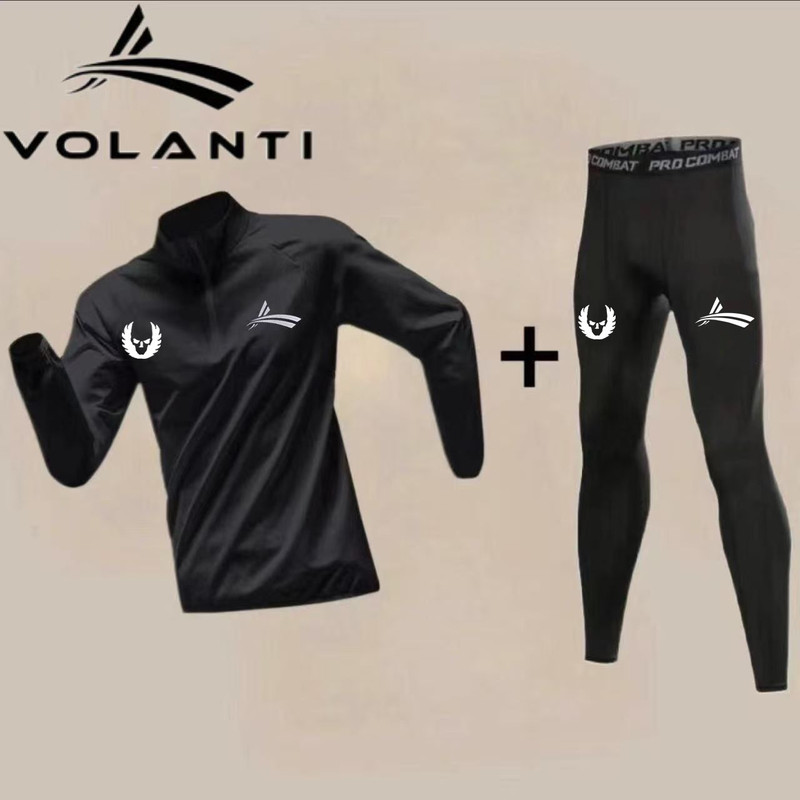 Volan Sports Autumn and Winter Outdoor Sports Running Training Fitness High-Elastic Quick-Drying Compression 9-Point Leggings Volan Sports Autumn and Winter Outdoor Sports Running Training Fitness High-Elastic Quick-Drying Compression 9-Point Leggings