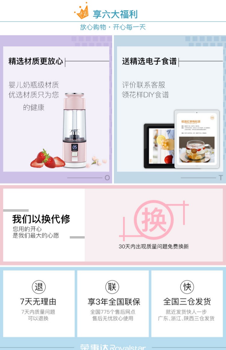 giá máy ép trái cây Rongshida máy ép trái cây gia đình nhỏ sạc máy ép nước sinh viên ký túc xá với cốc nước trái cây máy xay sinh tố philips hr2115