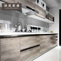 Fani home Tianjin overall cabinet custom Nordic modern minimalist kitchen kitchen cabinet custom one-sided countertop