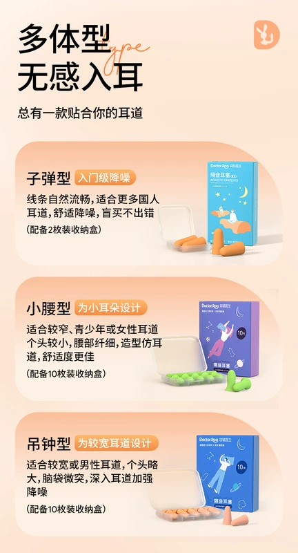 Nút bịt tai chống ồn cách âm chống ồn kangaroo doctor giảm tiếng ồn câm ngủ kí túc xá học tập nút tai cách âm cái bịt tai chống ồn