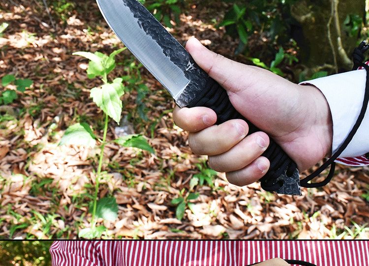 Dao ngoài trời tự vệ rèn dao chiến thuật quân sự thẳng dao kiếm có độ cứng cao lĩnh vực dao rèn Nga - Công cụ Knift / công cụ đa mục đích