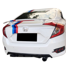Decor eleven Sides Tail Three-compartment car Universal retrofit free of punching GT Sport sports car wing charcoal fiber big tail