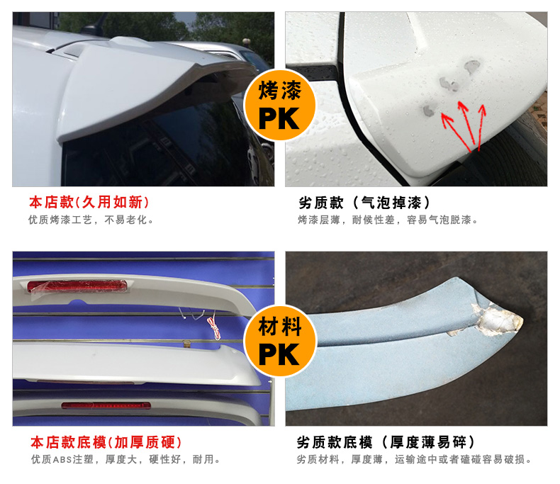 Áp dụng cho Honda 08-13 Fit Tail 09 10 11 12-year Fit ABS Top Wing Tái Trang Bị mà không cần đấm