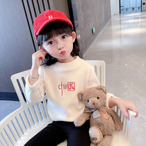 Girl gush with undershirt autumn and winter children thickened with low lead velvet clothing baby thin suede warm blouse